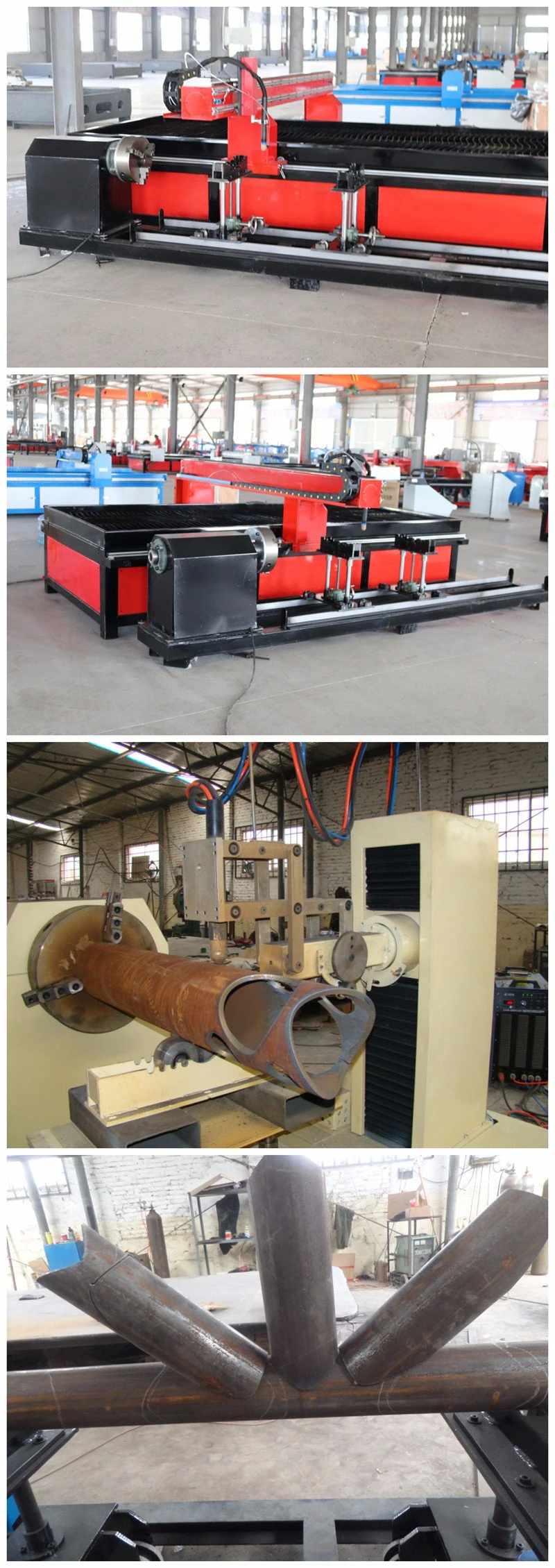 CNC Pipe Flame Plasma Cutting Machine for Cutting Carbon Tube or Nonferrou Metal Tube